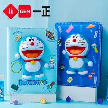 подарочная книга с изображением Doraemon, книга для домашних заданий, Дневник, творческая детская записная книжка для снятия стресса, Студенческая ручная книга.