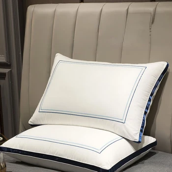 Подушки для сна гостиничного качества, удобная подушка для облегчения мигрени и боли в шее, для спины, для сна на животе, белая