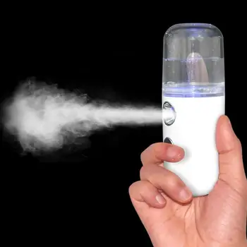 Портативный мини-туманный спрей для увлажнения лица, USB-перезаряжаемый косметический инструмент, Увлажнитель для лица, Распылитель охлаждающей воды для ежедневного использования
