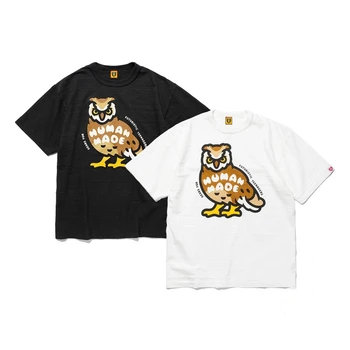 Простая футболка с принтом совы для мужчин 1: 1, высококачественная мужская и женская футболка, модная футболка y2k