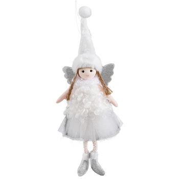 Прочная Рождественская кукла Ангел Плюшевая кукла Рождественское украшение Отличный подарок для вечеринки Идеальные рождественские декоры