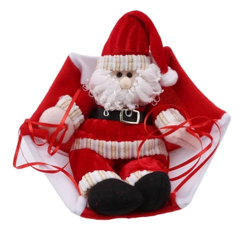 Рождественская кукла Парашют Санта Клаус Снеговик Украшения для дома На потолке Новогодний Рождественский Торговый центр Подвесные украшения