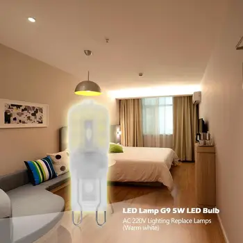 Светодиодная лампа G9 5 Вт светодиодная лампа переменного тока 220 В прожекторная люстра освещение Заменить лампы