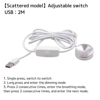 Светодиодный USB-прожектор 3W DC5V, витрина ювелирного шкафа, настольная лампа для поверхностного монтажа, потолочный мини-точечный светильник с интерфейсом USB 5V