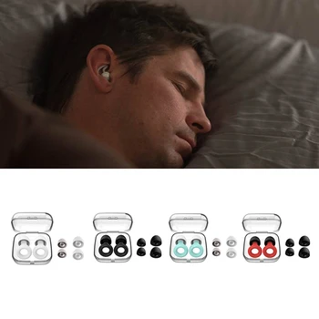 Силиконовые затычки для ушей для плавания, шумоподавляющие средства для шумоподавления во время сна, Звуконепроницаемые затычки для ушей с шумоподавлением