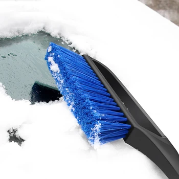 Стеклянная щетка для снега, выдвижной инструмент для удаления снега, автомобильная многофункциональная лопата для удаления снега и щетка для снега на лобовом стекле автомобиля