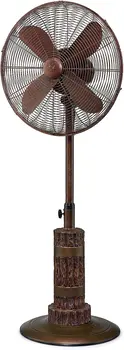 Стоячий Вентилятор на пьедестале, 3-ступенчатый Вращающийся Вентилятор с регулируемой высотой, Terra, Антикварный Наружный Вентилятор, 18 Дюймов Ventilador portatil