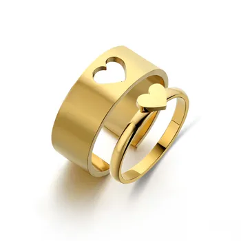 Универсальное Модное кольцо с крестом в виде бабочки из нержавеющей стали, мужские и женские пары, Романтическое Свадебное Парное кольцо, Подарочные украшения