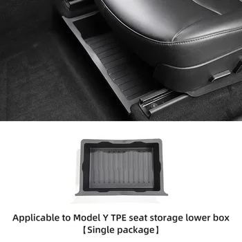 Чехол Выдвижной Лоток Для Хранения Аксессуаров Black Box Замена Деталей Органайзера Под Сиденьями 40cmx12cmx27cm Для Tesla