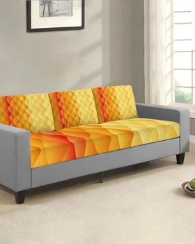 Чехол для диванной подушки с волнистой градиентной текстурой, Защитный чехол для мебели, растягивающийся съемный чехол для дивана, эластичные чехлы для диванов