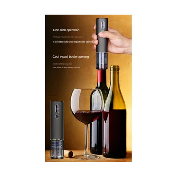 Электрическая открывалка для вина, перезаряжаемый автоматический штопор, открывалка для винных бутылок с индикацией температуры и влажности