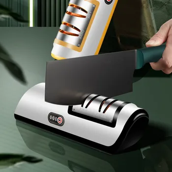 Электрическая точилка для ножей USB Автоматическая Регулируемая Перезаряжаемая Кухонные ножи Ножницы Домашняя Быстрозатачивающаяся кухонная машина для инструментов